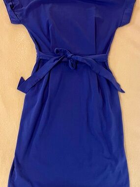 Tie-Waist Royal Blue Mini Dress